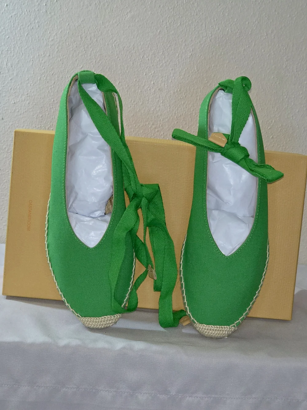 Castañer Gea/2/161 Espadrille Sandals In Verde Size 38 (7.5 US)